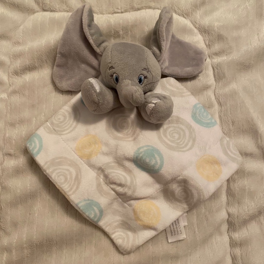 Disney Dumbo Elephant Plush Baby Security Blanket Lovey